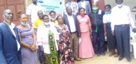 Board members at the food processing factory launch